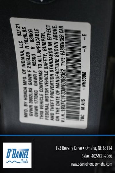 2021 Honda Civic EX
