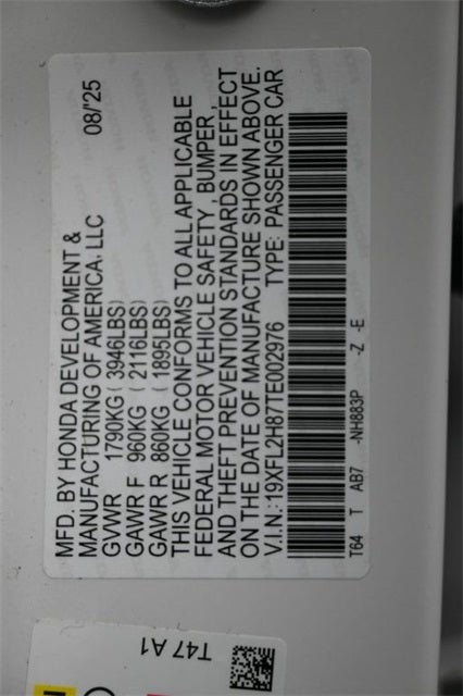 2026 Honda Civic Sport