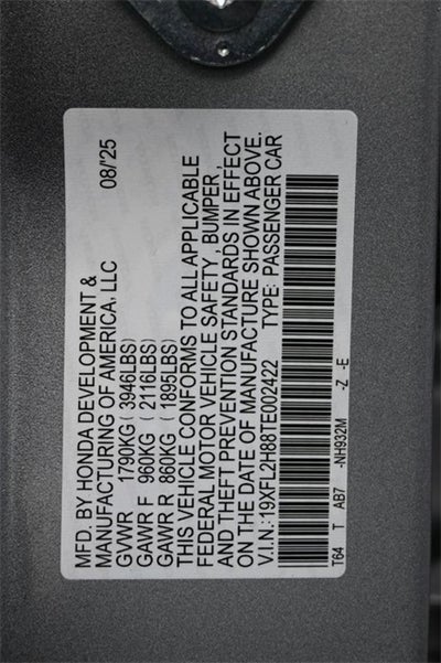 2026 Honda Civic Sport