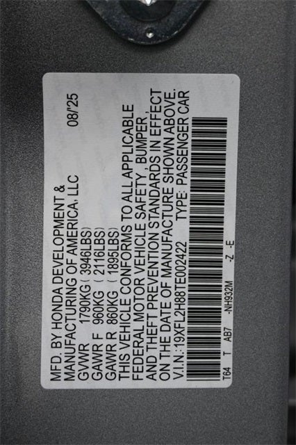 2026 Honda Civic Sport