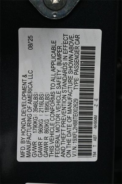 2026 Honda Civic Sport