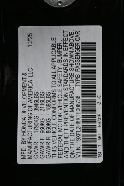 2026 Honda Civic Sport