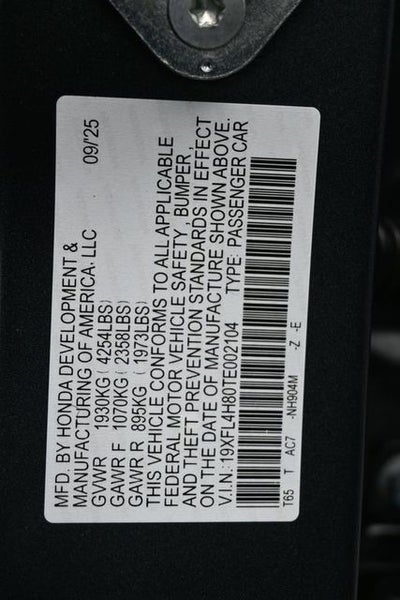 2026 Honda Civic Hybrid Sport