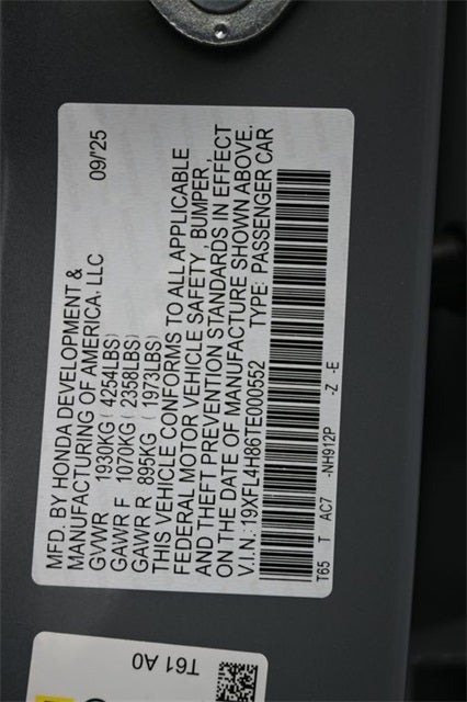 2026 Honda Civic Hybrid Sport