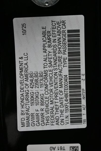 2026 Honda Civic Hybrid Sport