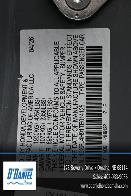 2026 Honda Civic Hybrid Sport Touring