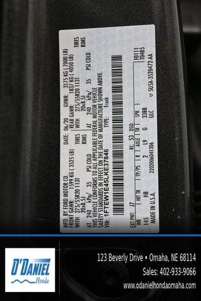 2020 Ford F-150 Lariat