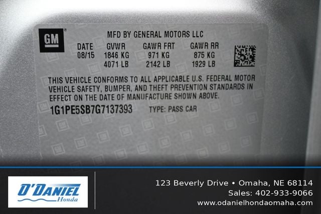2016 Chevrolet Cruze Limited 1LT
