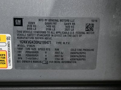 2017 Chevrolet Traverse LT 1LT