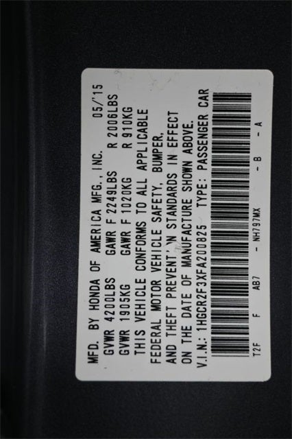 2015 Honda Accord LX