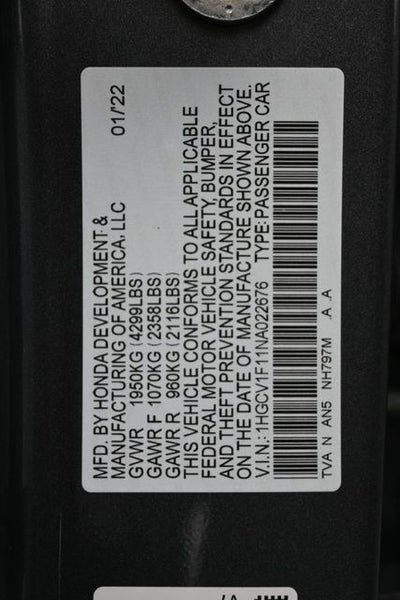 2022 Honda Accord LX