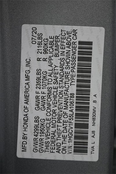 2020 Honda Accord EX-L