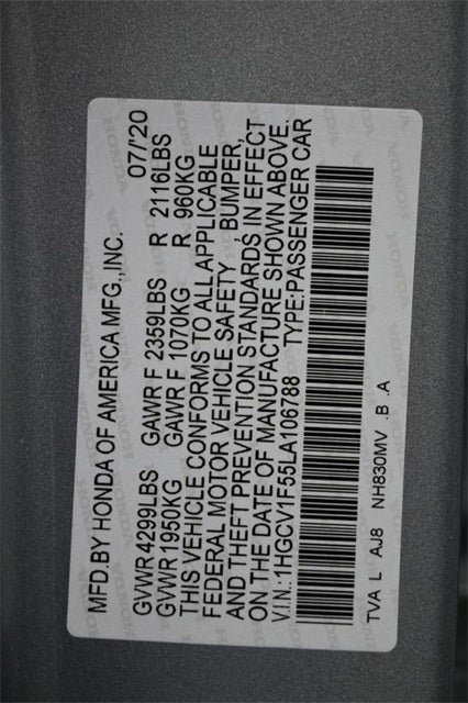 2020 Honda Accord EX-L