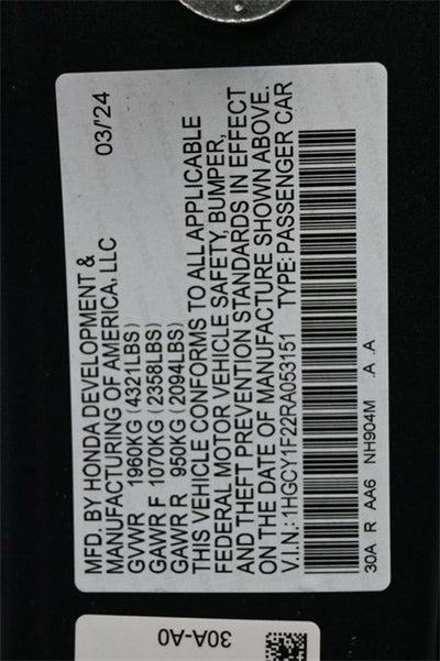 2024 Honda Accord LX