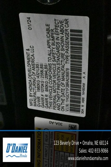 2024 Honda Accord EX