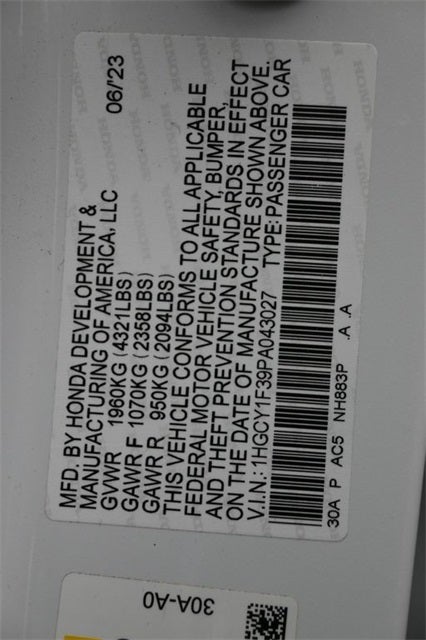 2023 Honda Accord EX