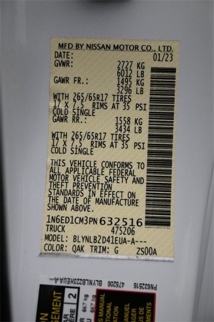 2023 Nissan Frontier SV