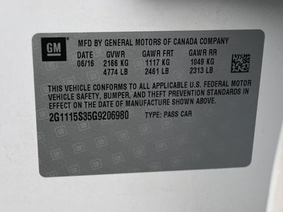 2016 Chevrolet Impala LT 2LT