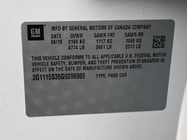 2016 Chevrolet Impala LT 2LT