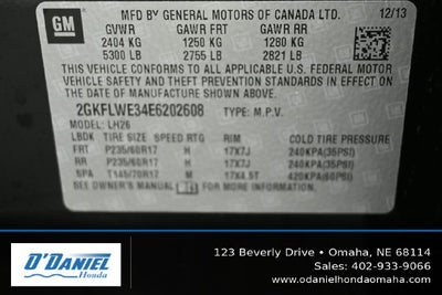 2014 GMC Terrain SLE-2