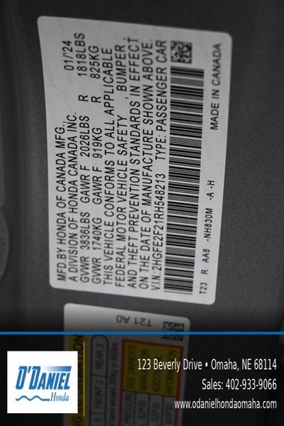 2024 Honda Civic LX
