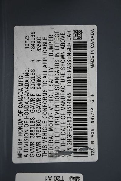 2024 Honda Civic Sport