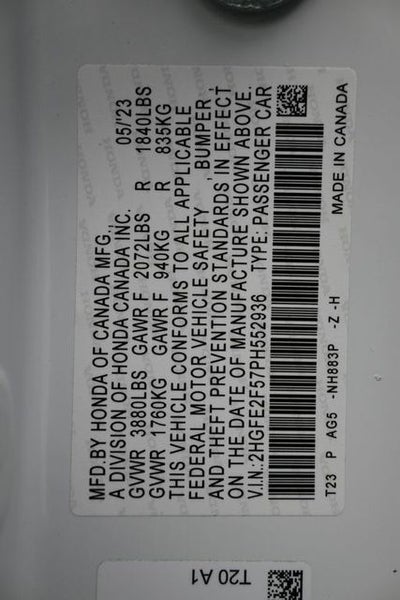 2023 Honda Civic Sport