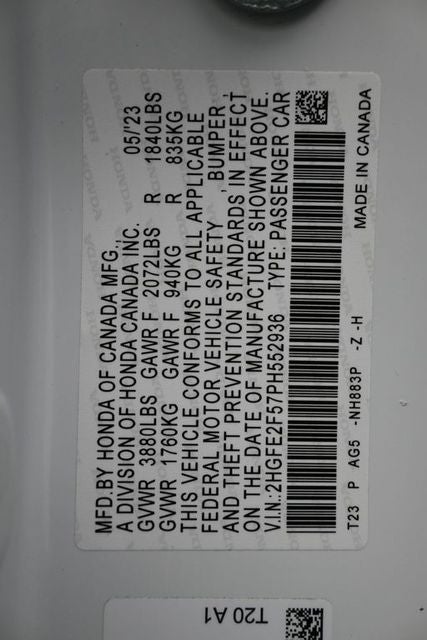 2023 Honda Civic Sport