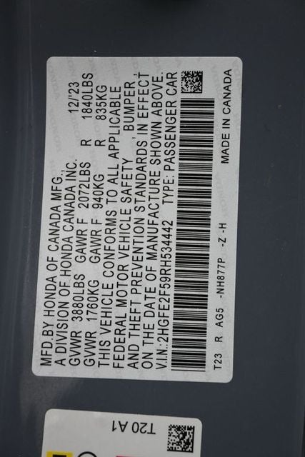 2024 Honda Civic Sport