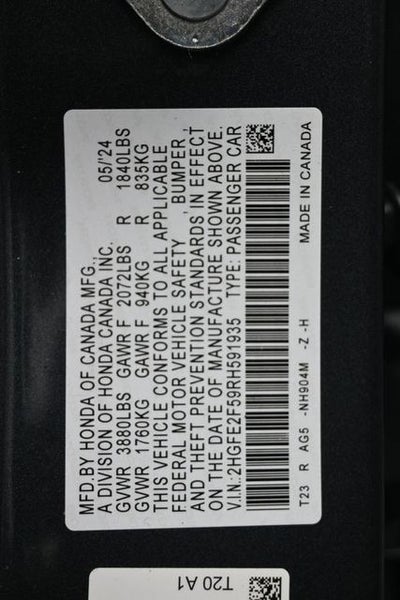 2024 Honda Civic Sport