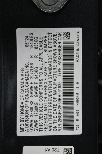 2024 Honda Civic Sport