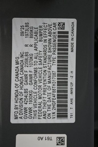 2026 Honda Civic Hybrid Sport