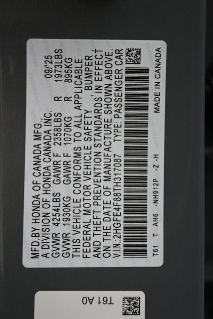 2026 Honda Civic Hybrid Sport