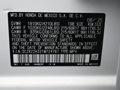 2026 Honda HR-V LX