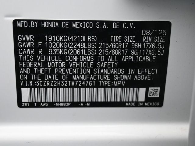 2026 Honda HR-V LX