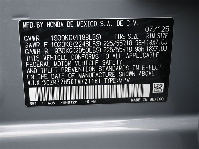 2026 Honda HR-V Sport