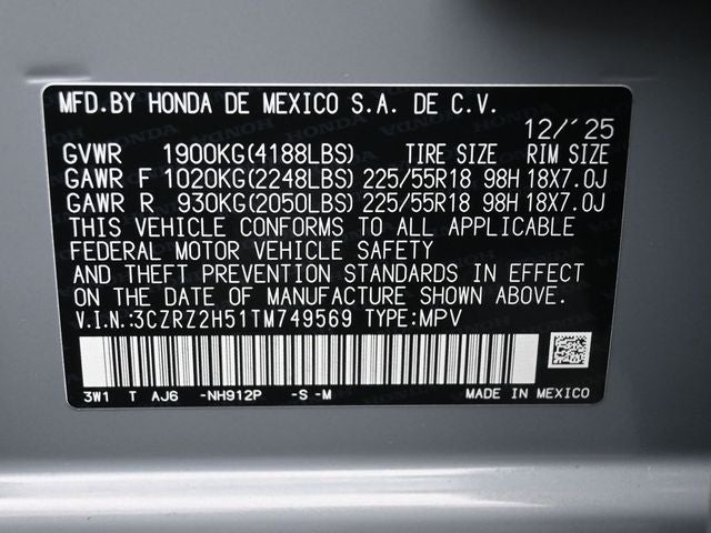 2026 Honda HR-V Sport