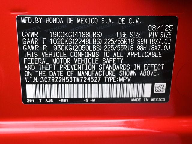 2026 Honda HR-V Sport