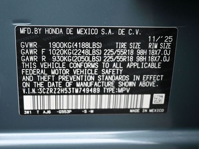 2026 Honda HR-V Sport