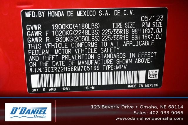 2024 Honda HR-V Sport w/o BSI