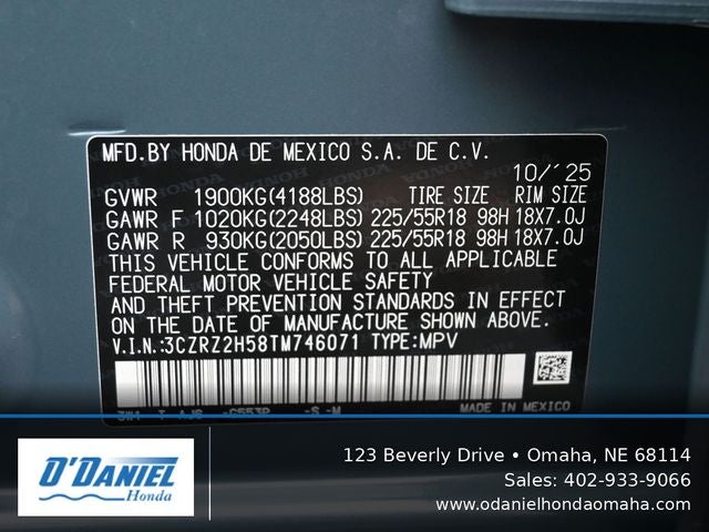 2026 Honda HR-V Sport