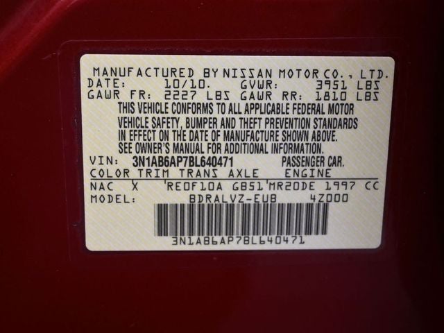 2011 Nissan Sentra 2.0 SL