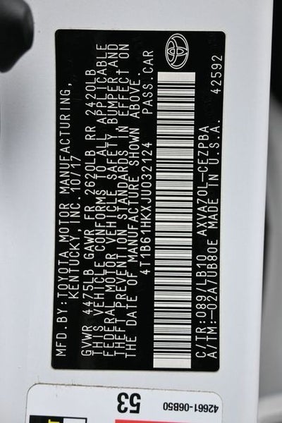 2018 Toyota Camry XSE