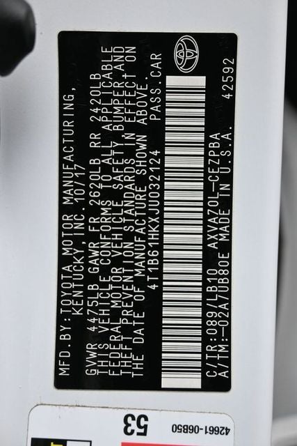 2018 Toyota Camry XSE