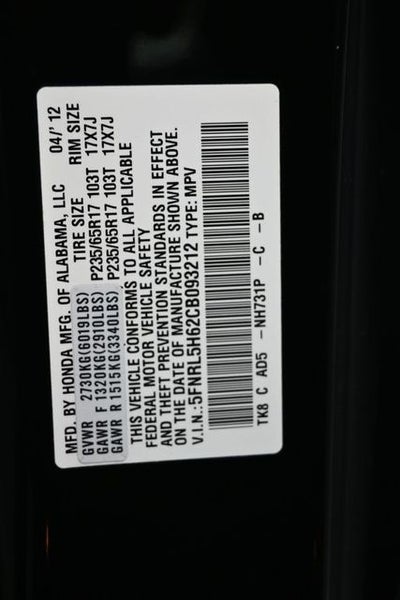 2012 Honda Odyssey EX-L