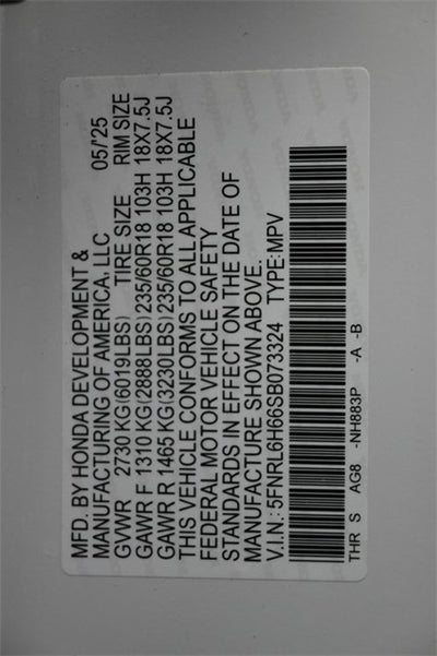 2025 Honda Odyssey EX-L