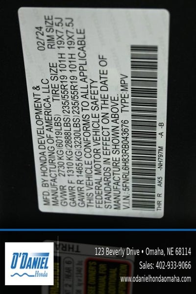 2024 Honda Odyssey Touring