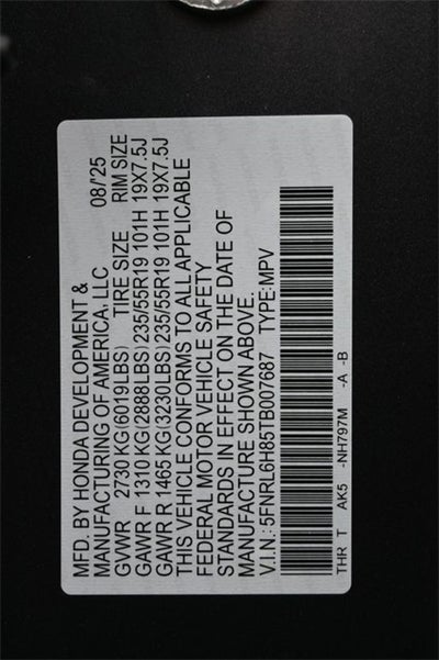 2026 Honda Odyssey Touring