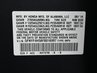 2015 Honda Pilot EX-L