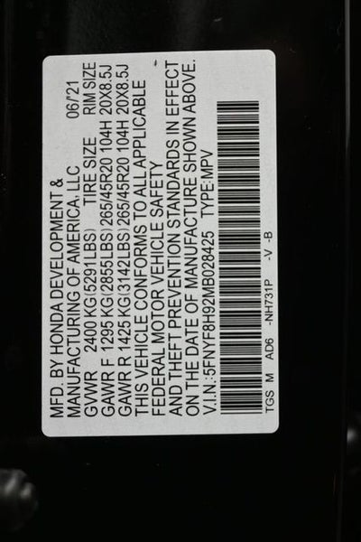 2021 Honda Passport Touring